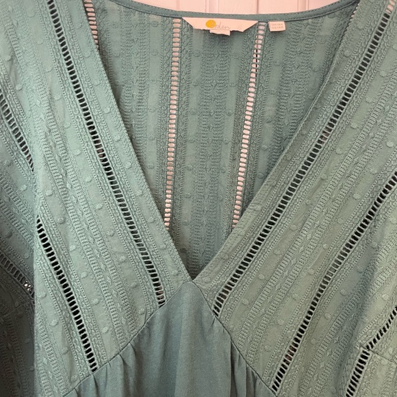 Boden Woven Midi Dress in Emerald Green - Picture 5 of 6